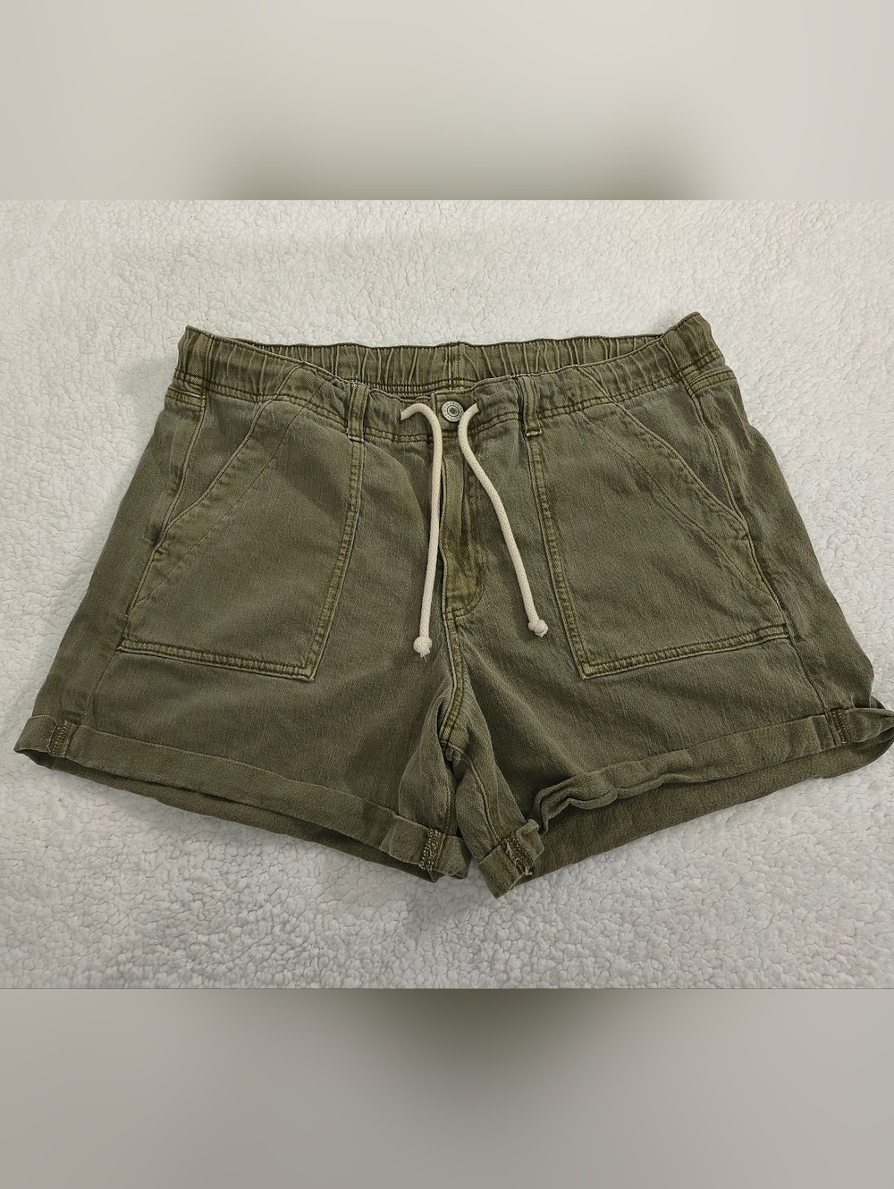 American Eagle Outfitters Olive Utility Drawstring Shorts